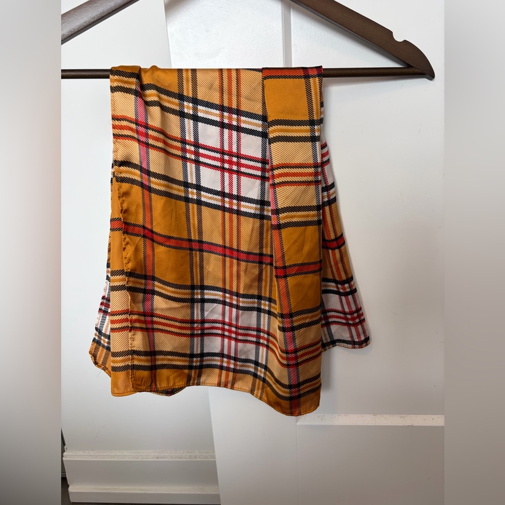 2/$20 Zara Plaid Yellow and Red Women's Scarf